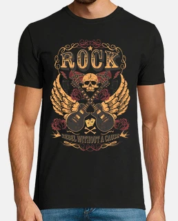 Camiseta hombre rayas - MADE4ROCK. Camisetas rockeras rockera