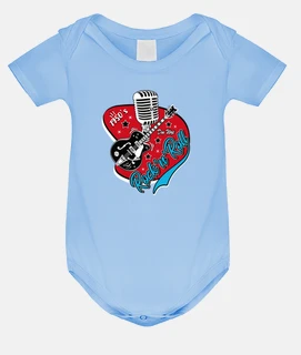 Maglie Rock Bambini T-shirt Per Musica Rock E Band, Pagliaccetto