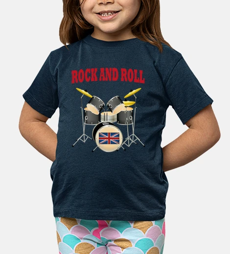Kids rock and roll drums