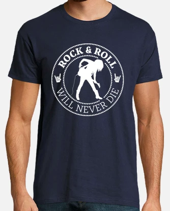 Camiseta rock and roll will never die laTostadora