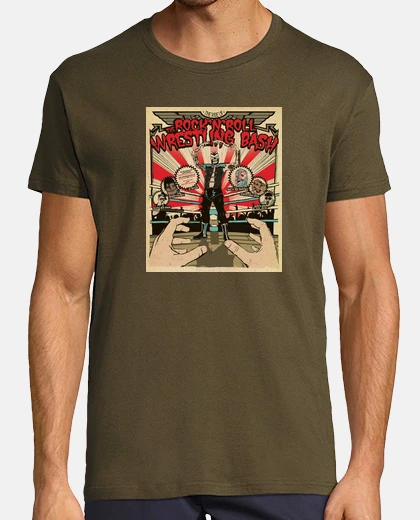 Camiseta Rock and Roll Wrestling