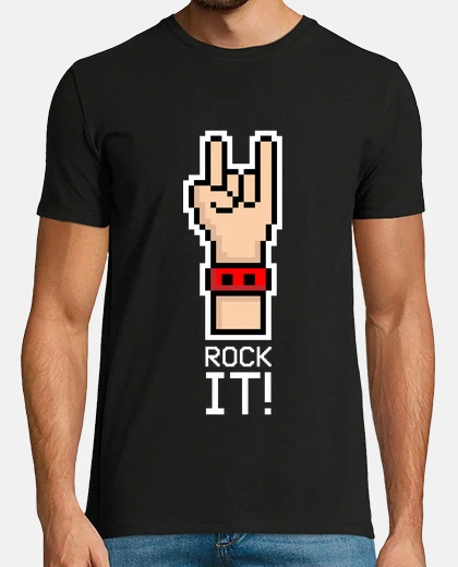 T-shirt rock esso! 8 bits