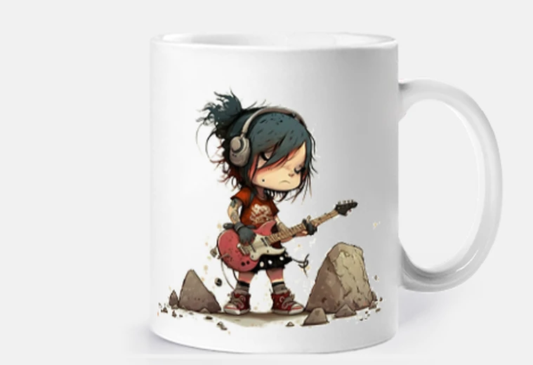 Cup rock girl