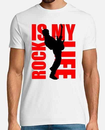 Tee-shirt rock is my life