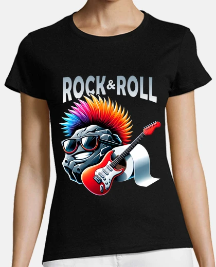 Playera Rock n Roll Roca Rollo Papel Higiénico Grupos Rock