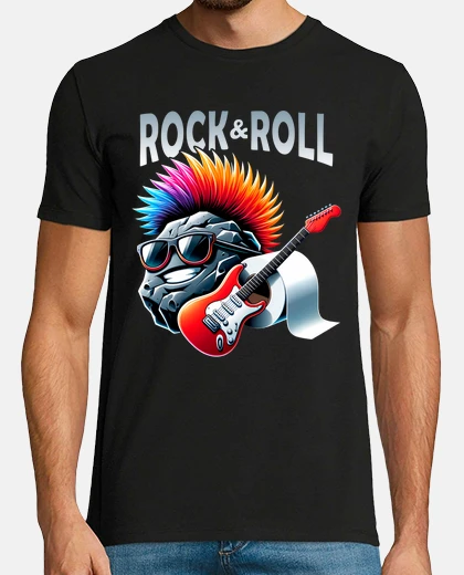 Playera Rock n Roll Roca Rollo Papel Higiénico Regalo Día Del Padre