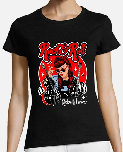 Girl Classic Rock T Shirts Rockabilly Music Pin Up Girl 50s Sock