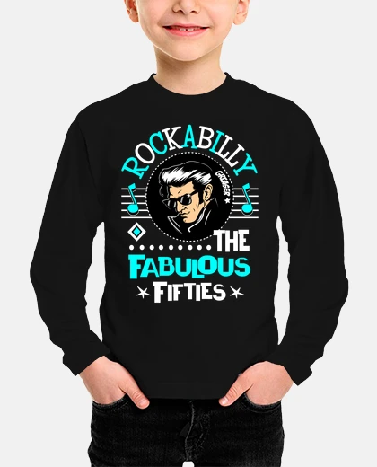 Kids rock rockabilly music rockers retro rock and roll fabulous fifties t-shirt