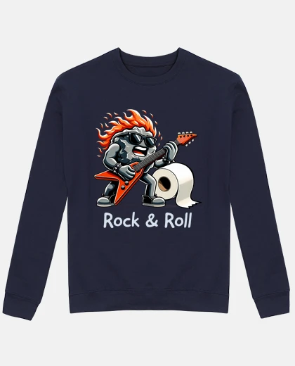 Hoodie rock roll toilet paper rock n roll gift father&#39;s day