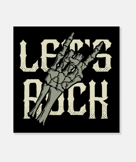 Wall rock skull skulls rocker rock and roll