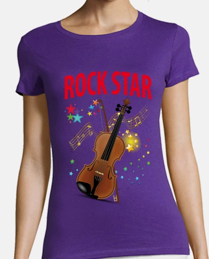 Playera rock star violines