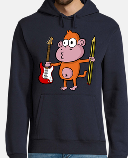 rock & roll monkey sweatshirt