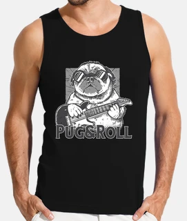rock and roll pug pug and roll guitare