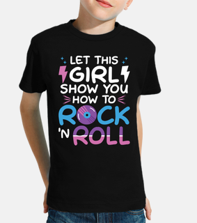Rock N Roll Girl Retro Rocker Music