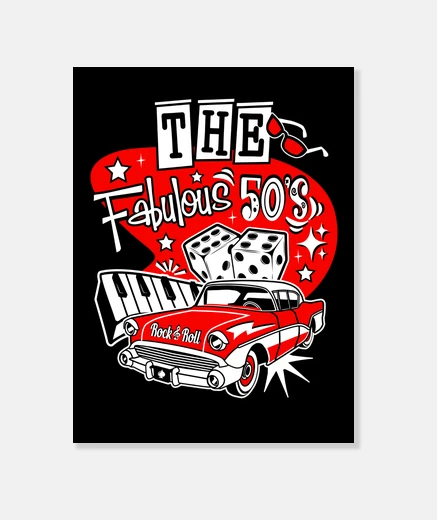 Wall rockabilly music years rock n roll party