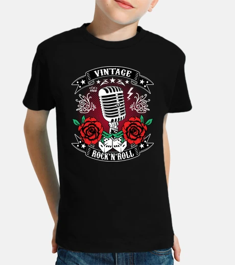 Kids rockabilly vintage 1968 rockers rock and roll microphone