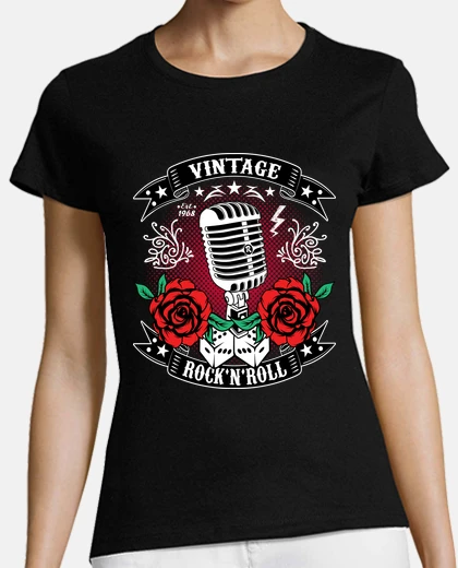 Rockabilly T Shirt Rock N Roll Femme Tee-shirt T-shirt Années 50
