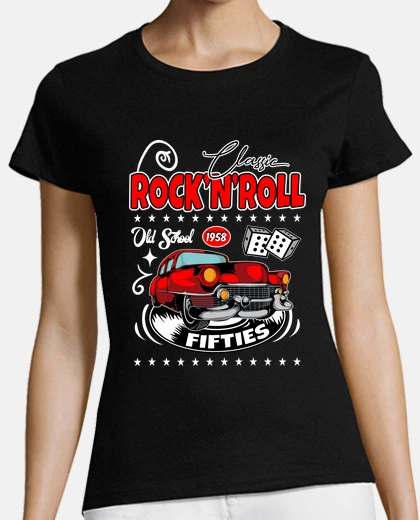 Playera Rockabilly Vintage American Classic Cars 50s Rock and Roll Rockers