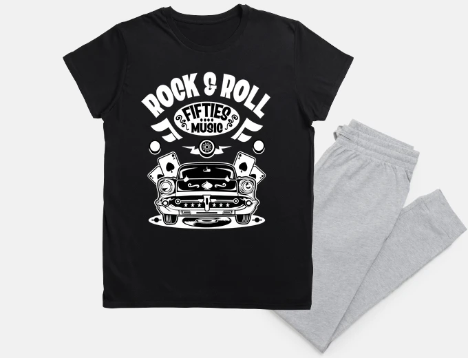 Pyjama rockabilly years retro vintage classic car