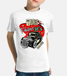 rockabilly cars hot rod classic cars 50s old school hotrod 1950s rockers t-shirt
