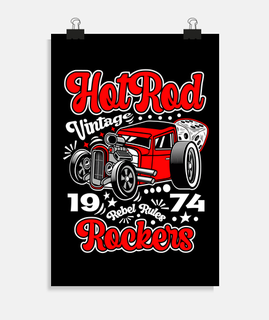Rockabilly Hot Rod Rockers Retro Vintage 1974