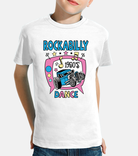 rockabilly music 1950s rock and roll vintage hotrod usa fifties t-shirt