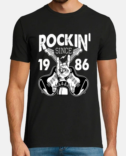 Camiseta rockeando desde 1986