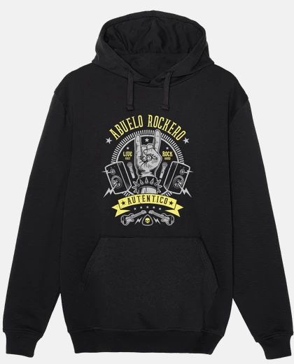 Hoodie rocker grandpa