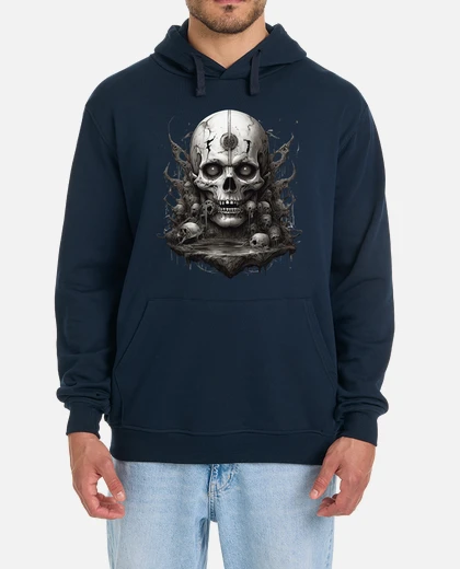 Sudadera rockero calaveras rock fantasía horror diseño