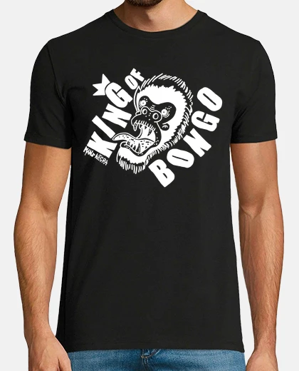 Tee-shirt roi de bongo - man ou noir