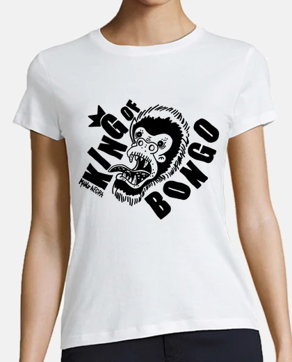 Tee-shirt roi de bongo - man ou noir
