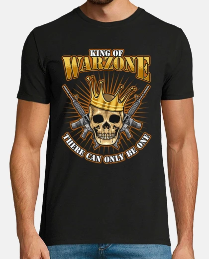Tee-shirt roi de la zone de combat zone de combat joueur jeux vidéo survie à la guerre