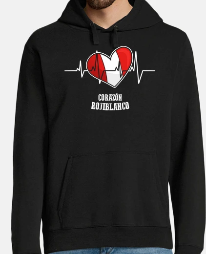 Hoodie Rojiblanco heart
