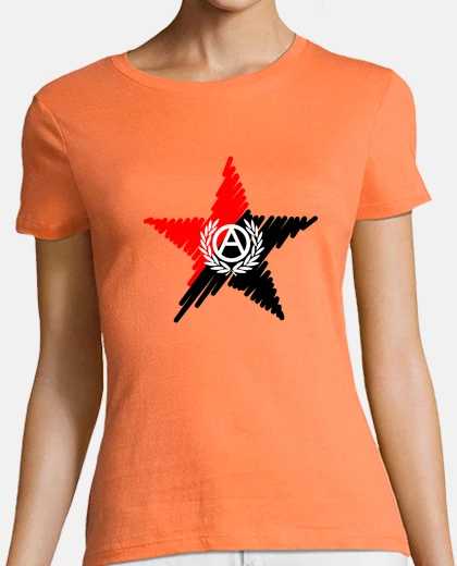 Tee-shirt rojinegra anarchie de laurier étoiles
