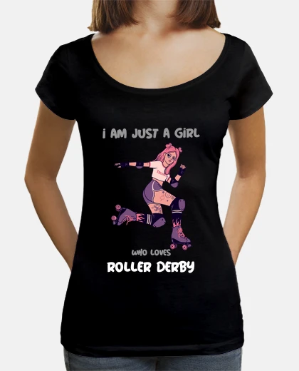 T-shirt roller derby ragazze pattini a rotelle 