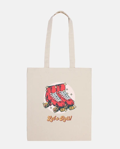 Bag roller skates with vintage design