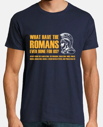 T-shirt romani, vita di brian