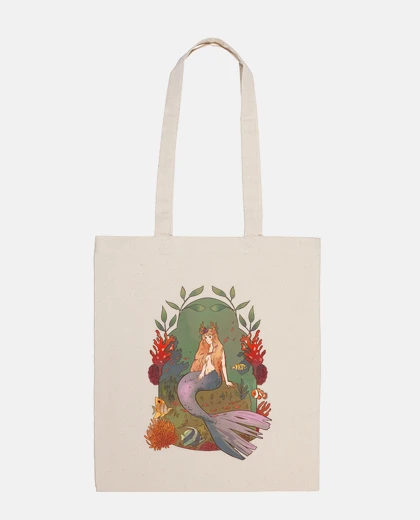Bag romantic mermaid with corals
