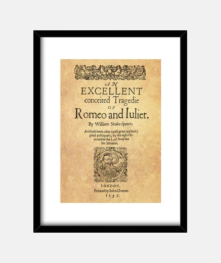 Cadre romeo and juliette, 1597 (gravures)
