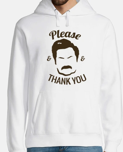Felpa Ron Swanson prega e grazie a you
