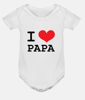 Body de bebé personalizado I Heart Love My Baba Dad Día del Padre Ropa de  niño y niña