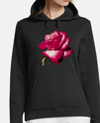 Felpa rosa con gocce di rugiada vettore