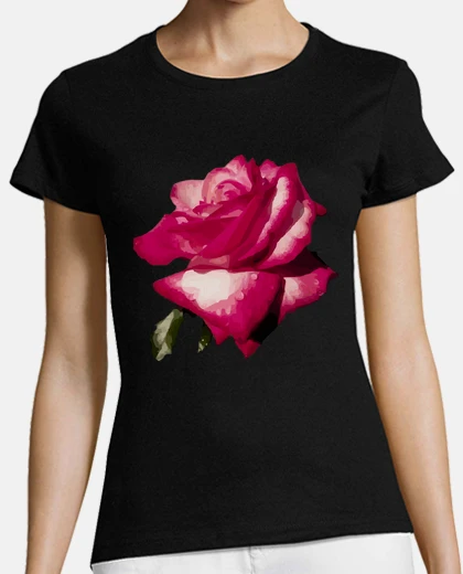 T-shirt rosa con gocce di rugiada vettore