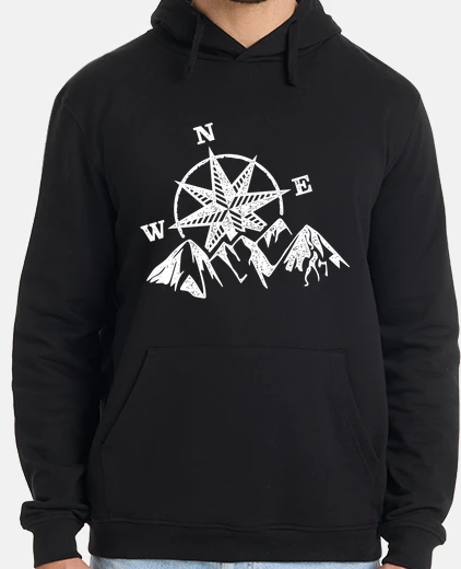 Sudadera Rosa de los vientos y montañas