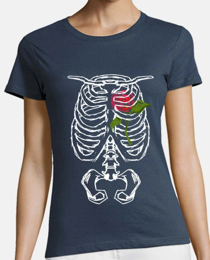 T-shirt rosa ossea negativa