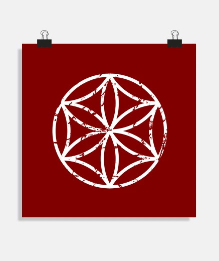 Poster rosace hexafolia