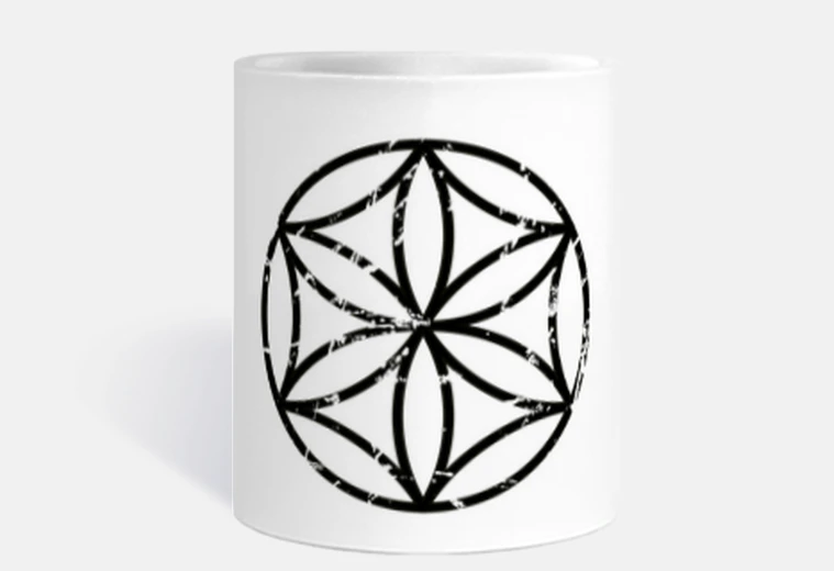 Mug rosace hexafolia