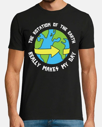 Tee-shirt rotation de la terre