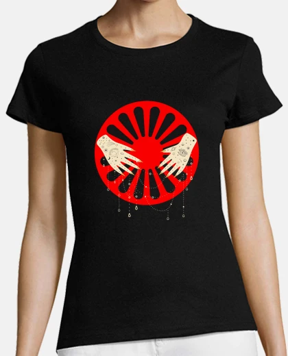 Tee-shirt Roue roms ornements mains