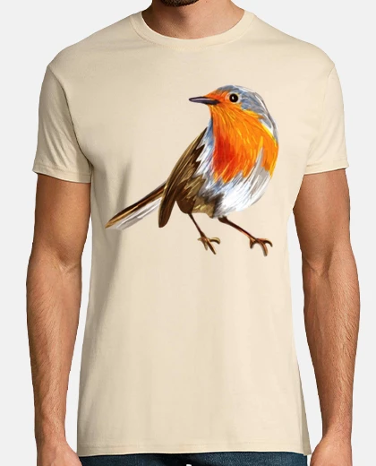 Tee-shirt rouge-gorge familier passereaux
